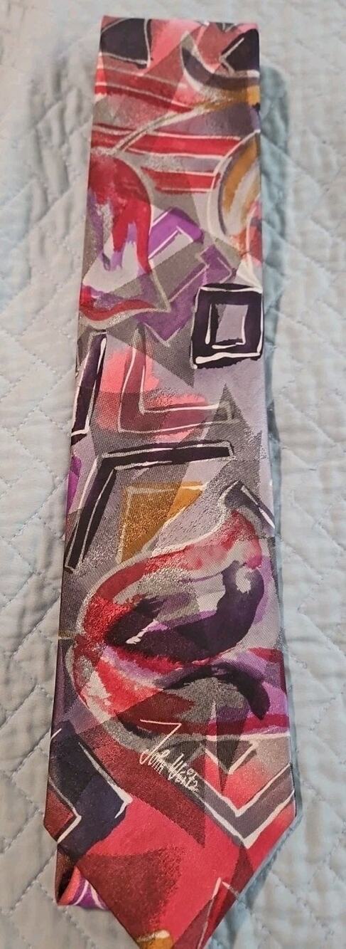 JOHN WEITZ - VINTAGE - Tie 60 In L Multicolor MADE IN USA